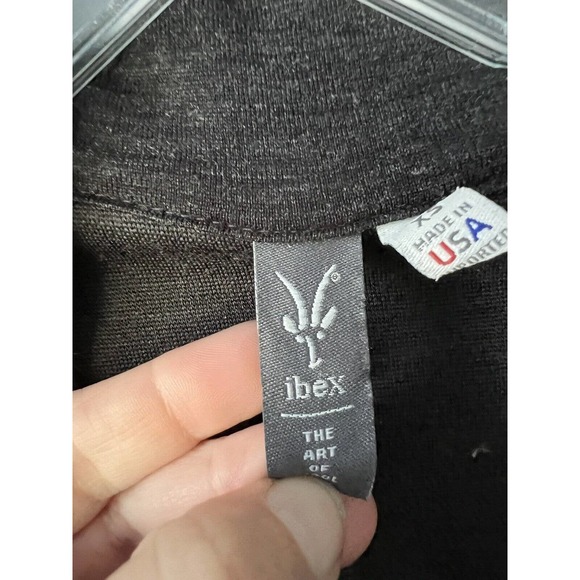 Ibex Women’s Merino Wool Blend Full Zip Jacket Sweatshirt Gray Size XS Outdoor - Picture 3 of 10
